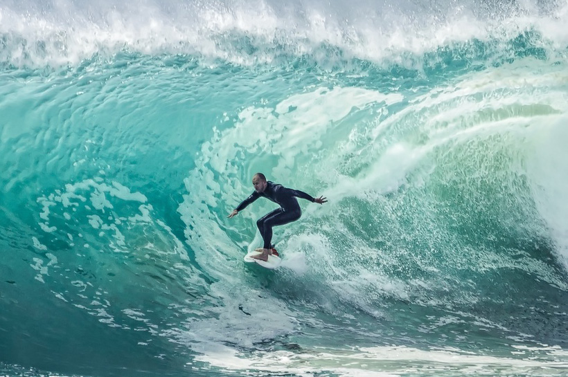 Pro level surfing